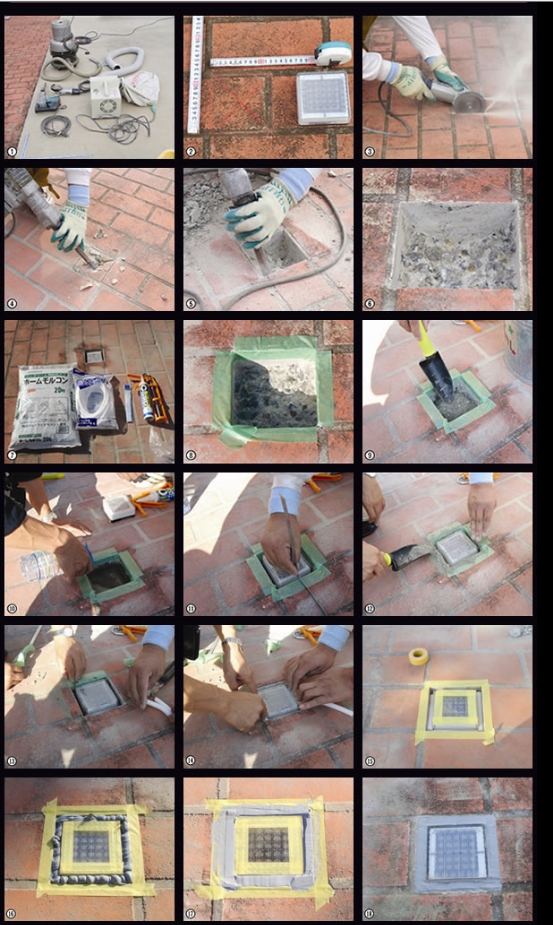 ソ ーラーブリック 小  照明 LED ライト