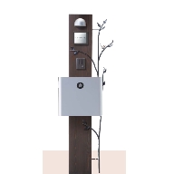 機能門柱 ナチュラ B type 天然木 仕様　K45 型